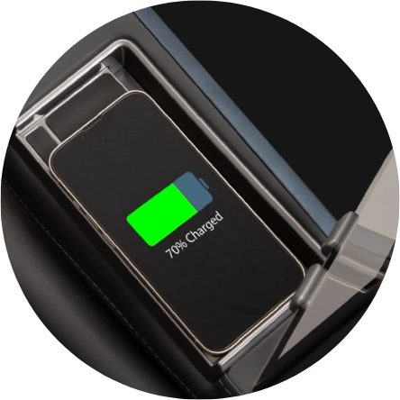 Wireless Charging & USB Port
