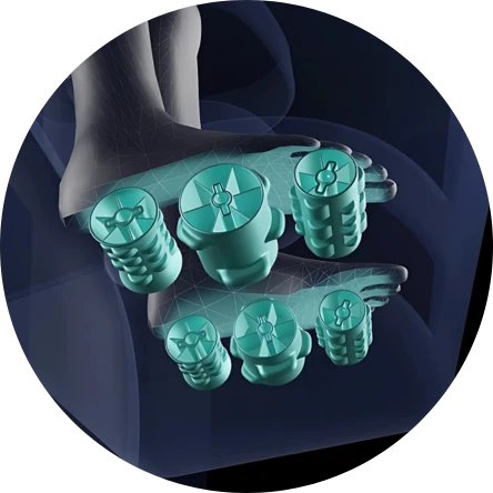 Triple Reflexology Foot Rollers